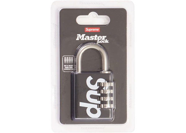 Supreme/Master Lock Numeric Combination Lock - Black